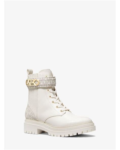 michael kors boots with gold mk logo|Michael Kors collection boots.